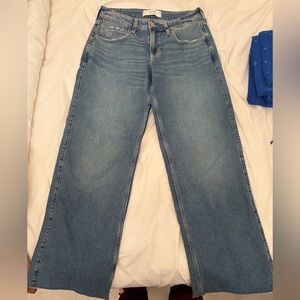 Hollister Blue Low-Rise Baggy Jeans